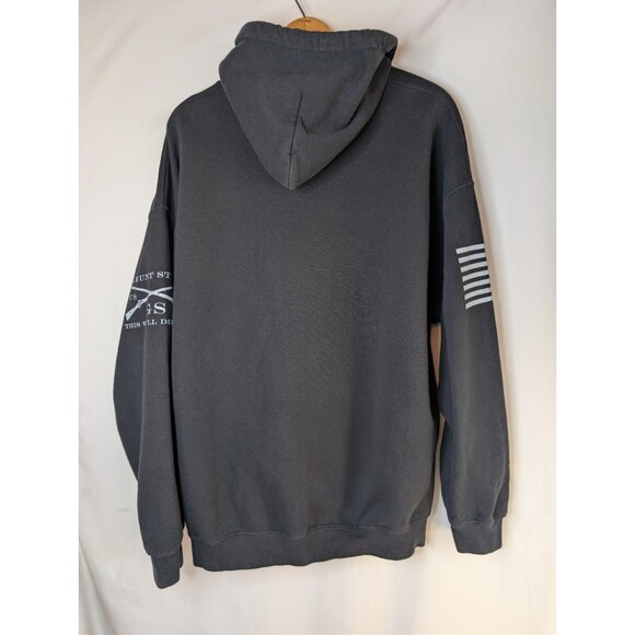 Grunt Style Blue Line Crest Long-Sleeve Hoodie for Men XL This We’ll Defend - Picture 5 of 6